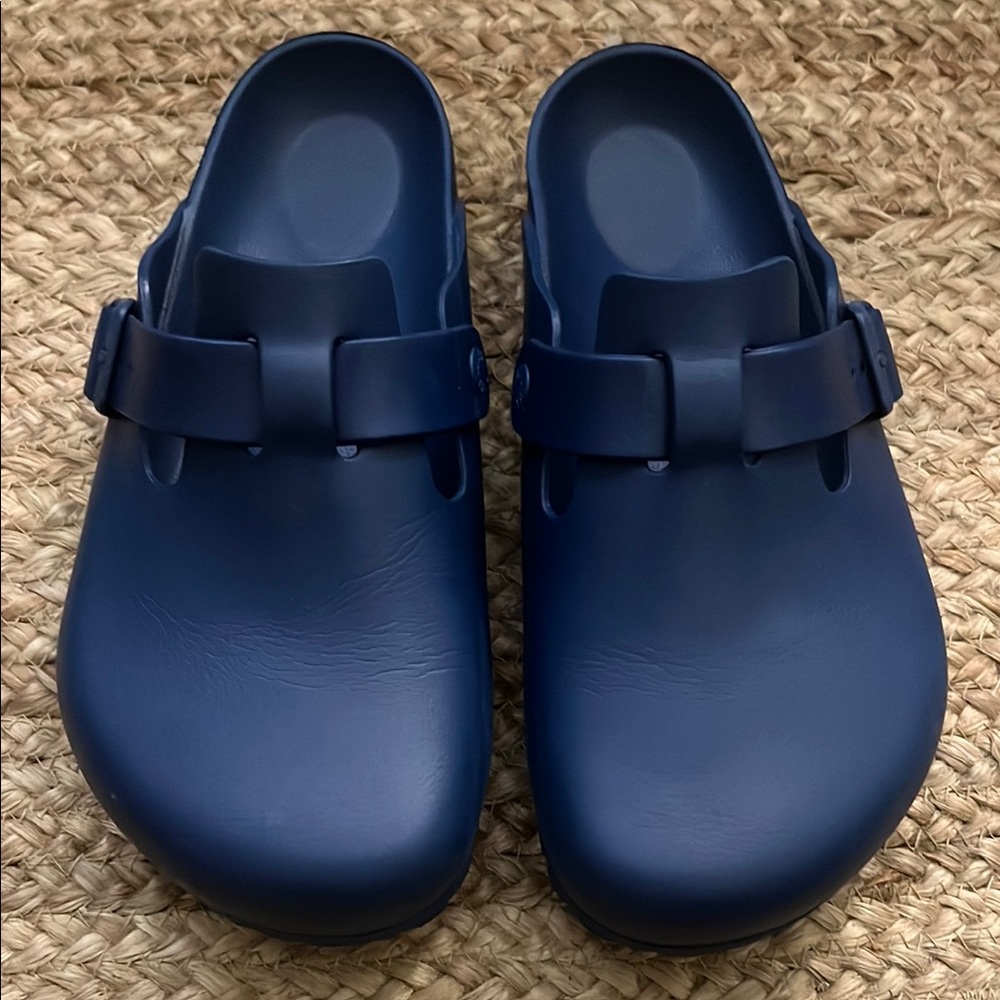 Birkenstock Women's Navy Clogs